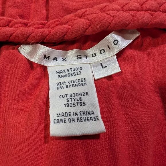 Vintage Max Studio Women's Burnt Orange Dress - Picture 3 of 8